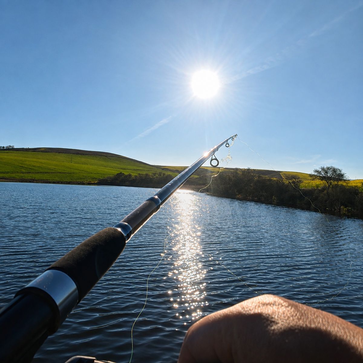 Hooikraal Tented Camp - fishing the farm dam