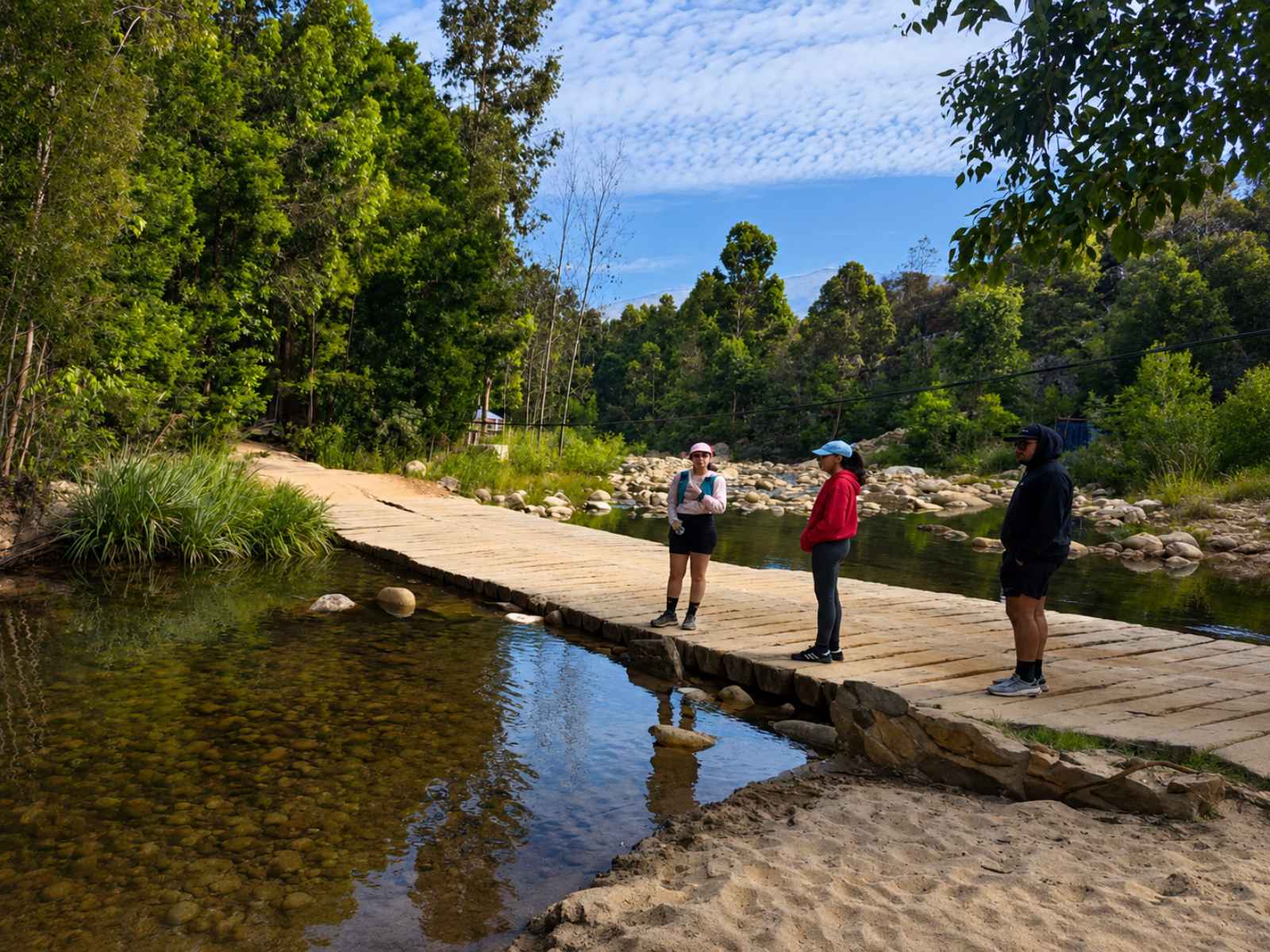 Jamaka Organic Farm - the Riverwalk trail view